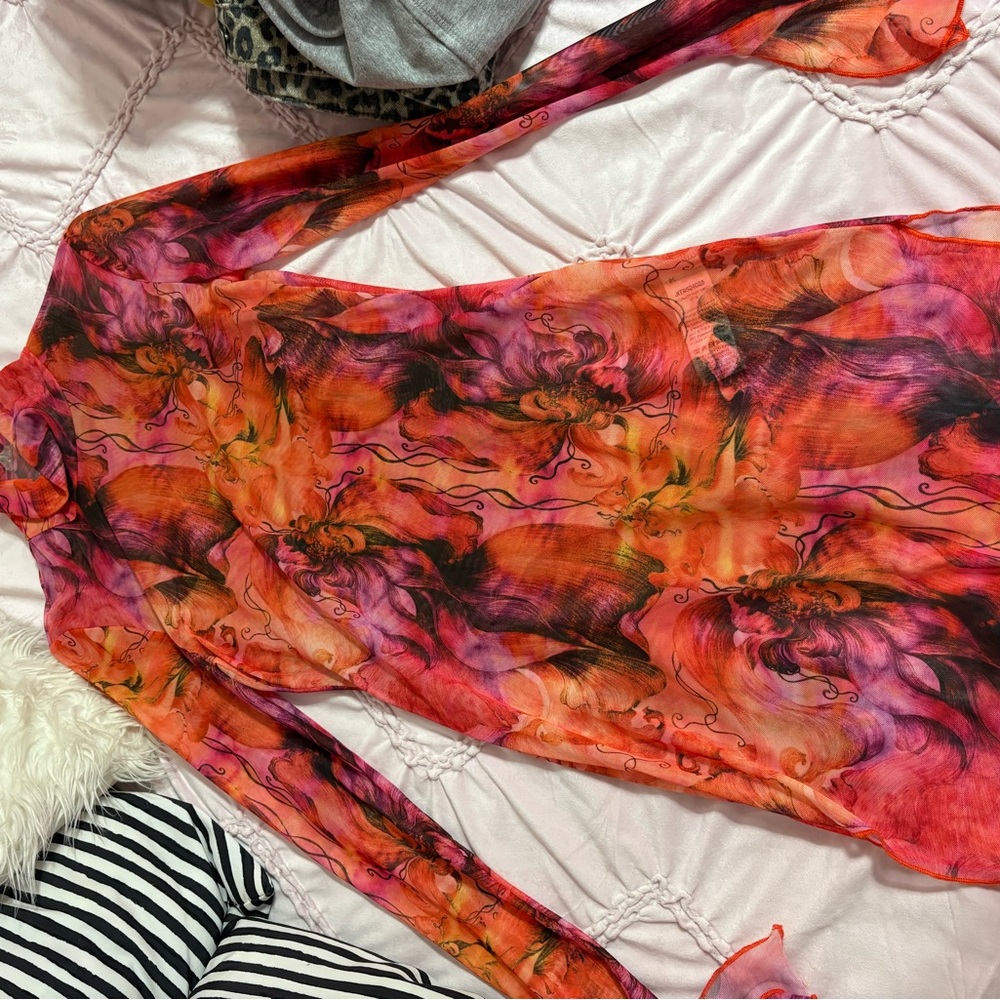 SHEIN Colorful Long Sleeve Dress - Picture 2 of 6